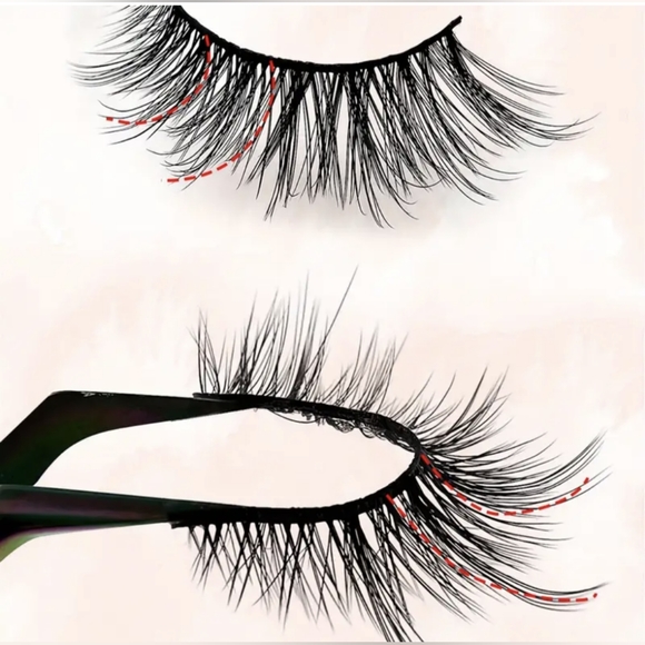 NEW 5 pairs of faux mink cat eye style fluffy lightweight natural looking - Picture 5 of 6